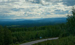 Ausblick auf den "Alaska HWY und die Rockies