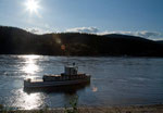 Yukon River und Fähre Richtung Alaska