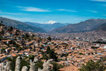 Cusco und im Hintergrund der 6.384m hohe Ausangate....