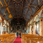 Die Holzkirchen der Jesuiten sind innen eine wahre Pracht....