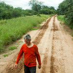 Rudi prüft den Untergrund und entscheidet - umdrehen...