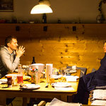 ...Jeanette und Andi beim austauschen...