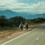 Pferde als Transportmittel sieht man hier häufig...