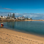 Oualidia liegt wunderschön an einer Lagune....