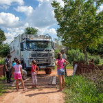 ...große Attraktion für die Anwohner - endlich was los...