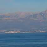 Wir segelten relativ nahe an Albanien vorbei....