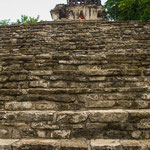 Hier sieht man wie hoch und steil das Ganze ist.