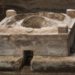 ....hier die Überreste einer Sauna.....