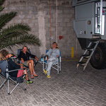 ...hier unser Stellplatz auf dem Parkplatz des Hotels Terral.