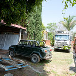 Direkt neben der Baustelle ist unser Schlafplatz