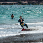 ...teilweise gings auch auf Sand weiter - der Wind war stark genug...