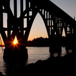die Sonne steht für einen Augenblick genau richtig