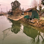 Und wieder treffen wir auf Trabucchi - diese spezielle Fischfangtechnik mit Netzen - Holzkonstruktionen - Seilen...