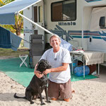 Steve und sein Hund Onyx