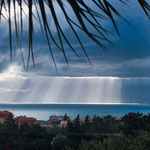 Sonnenaufgang - aus dem Fenster unseres Fahrzeuges...