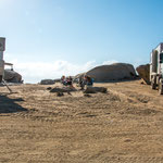 Unser wunderschöner Stellplatz in der Wüste...