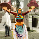 Eher ungewohnt in Mexico: öffentlicher Bauchtanz