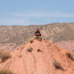 ...mit ganz viel Anstrengung hat Peter einen tollen Aussichtsgipfel erklommen...