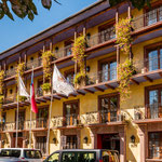 Das mondäne Hotel Santa Cruz...