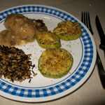 ....und trotzdem hat Calvins Kreation "gefüllte Rouladen a la Mexicana" toll geschmeckt.