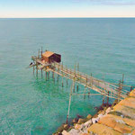 ...die spezielle Fischfangtechnik (Trabucchi) in dieser Region..