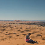 ...Rita alleine in der Wüste...