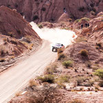 ...der führende Sainz ging es erster auf die Strecke...