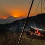 ....aber mit gutem Feuer war es auszuhalten.