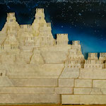 ....ein Modell der Anlage - zeigt eindrucksvoll die Höhe über 7 Ebenen....