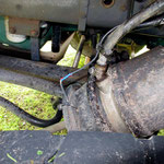 .....und das durchschnittene ABS - Kabel....