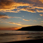 Beginn eines dramatischen Sonnenuntergangs.....