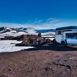 ....ziemlich kalt hier oben - um die Null Grad (im Juli)...