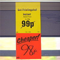 Lidl: Billiger, hier in England.