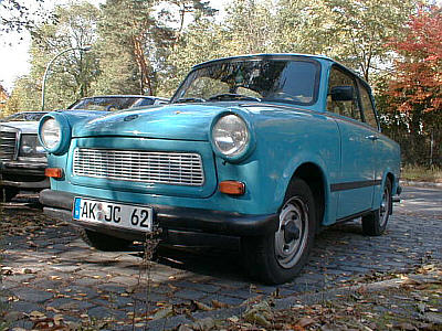 Trabant: Foto im Halbprofil
